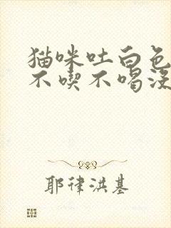 猫咪吐白色粘液不吃不喝没精神