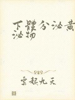 下体分泌黄色分泌物