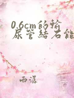 0.6cm的输尿管结石能排出吗