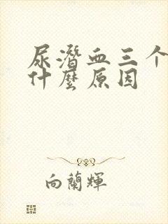 尿潜血三个加号什么原因