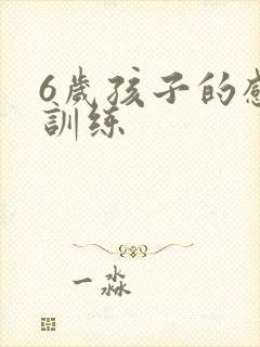 6岁孩子的感统训练