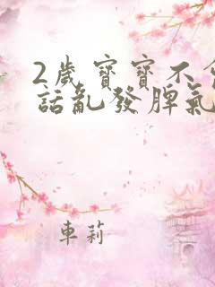 2岁宝宝不会说话乱发脾气