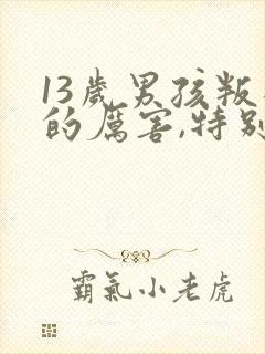 13岁男孩叛逆的厉害,特别讨厌父母