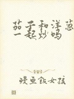 茄子和洋葱可以一起炒吗