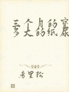 三个月的宝宝穿多大的纸尿裤