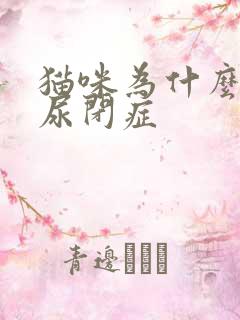 猫咪为什么会得尿闭症