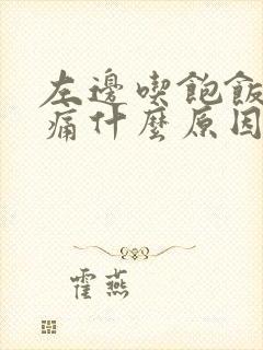 左边吃饱饭了就痛什么原因?