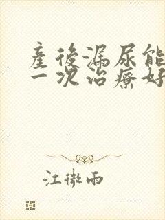 产后漏尿能手术一次治疗好吗