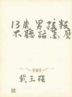 13岁男孩叛逆不听话怎么办