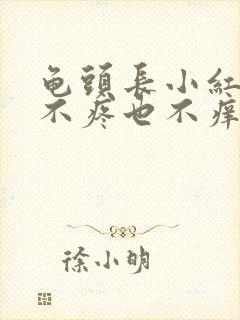 龟头长小红疙瘩不疼也不痒