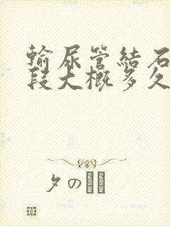 输尿管结石中下段大概多久能排出