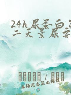 24h尿蛋白第二天晨尿要吗