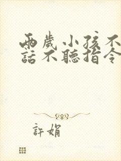 两岁小孩不会说话不听指令怎么办