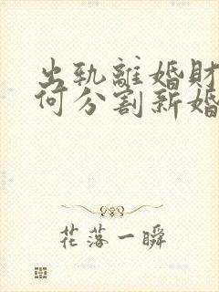 出轨离婚财产如何分割新婚姻法2021