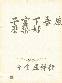 子宫下垂应吃什么药好