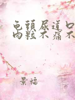 龟头尿道口长小肉粒不痛不痒