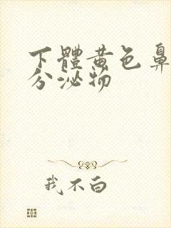 下体黄色鼻涕样分泌物