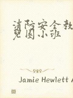 消防安全教案幼儿园小班