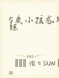 5岁小孩感统训练