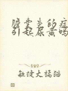 胆囊炎的症状能引起尿黄吗