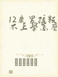 12岁男孩叛逆不上学怎么办