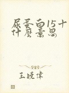 尿蛋白15十一什么意思