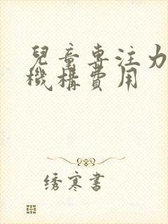 儿童专注力训练机构费用