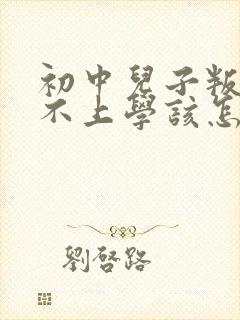 初中儿子叛逆期不上学该怎么办