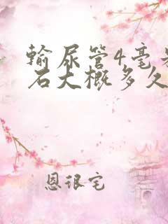 输尿管4毫米结石大概多久能排出