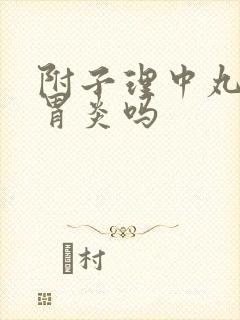 附子理中丸能治胃炎吗