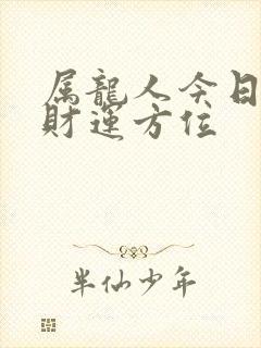 属龙人今日打牌财运方位
