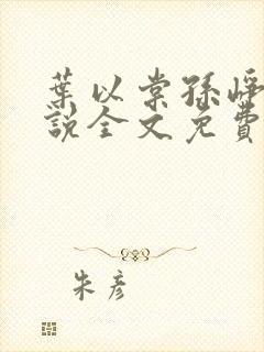 叶以棠孙峥宇小说全文免费阅读