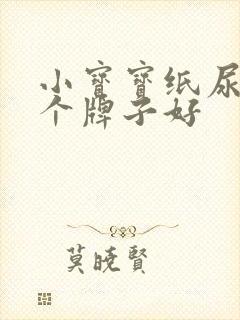 小宝宝纸尿裤哪个牌子好