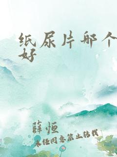 纸尿片哪个牌子好