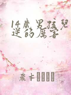 14岁男孩儿叛逆的厉害