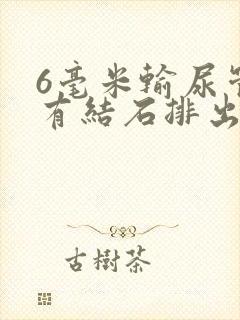 6毫米输尿管里有结石排出几率