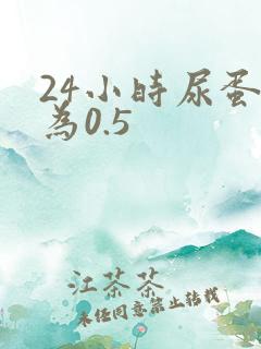 24小时尿蛋白为0.5