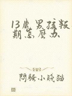 13岁男孩叛逆期怎么办