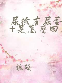 尿检有尿蛋白1+是怎么回事