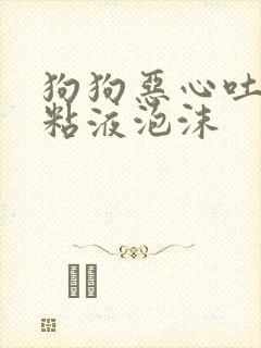 狗狗恶心吐白色粘液泡沫