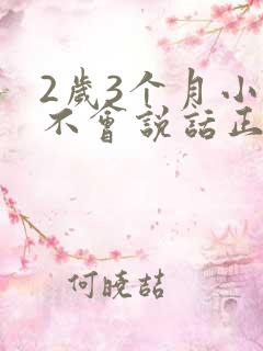 2岁3个月小孩不会说话正常吗