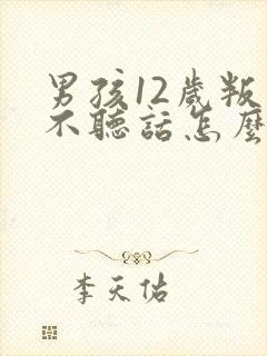 男孩12岁叛逆不听话怎么办