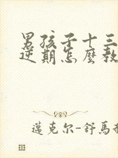 男孩子十三岁叛逆期怎么教育