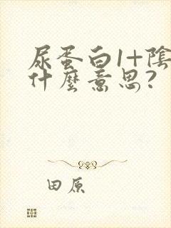 尿蛋白1+阴性什么意思?