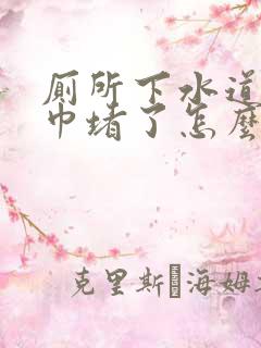 厕所下水道被纸巾堵了怎么办