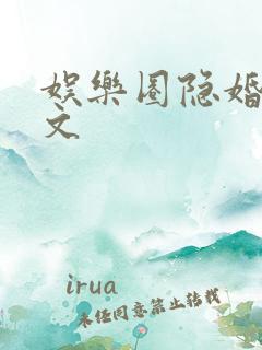 娱乐圈隐婚甜宠文