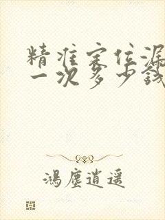 精准定位漏水点一次多少钱?