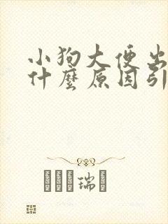 小狗大便出血是什么原因引起的