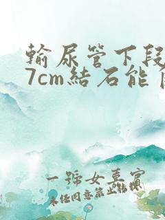 输尿管下段0.7cm结石能自己排出吗