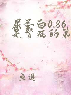 尿蛋白0.86是肾病的第几期